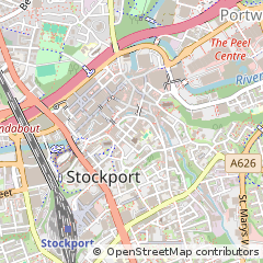 Map of Stockport, Cheshire