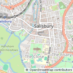Map of Salisbury, Dorset
