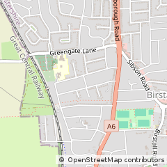 Map of Leicester, Leicestershire