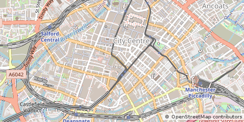 Map of Manchester
