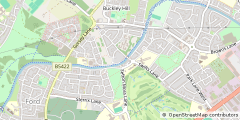 Map of Bootle, Merseyside