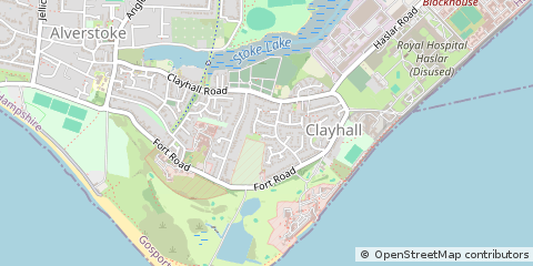 Map of Gosport, Hampshire