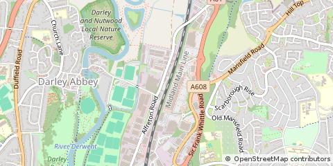 Map of Derby, Derbyshire