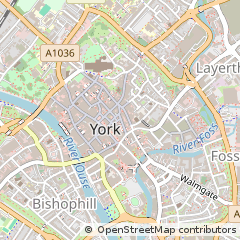 Map of York, North Yorkshire