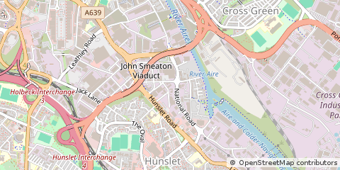 Map of Leeds, West Yorkshire