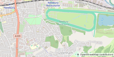 Map of Newbury, Berkshire