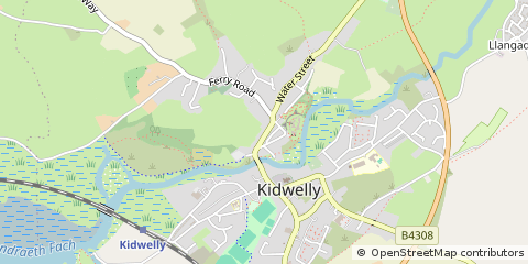 Map of Kidwelly