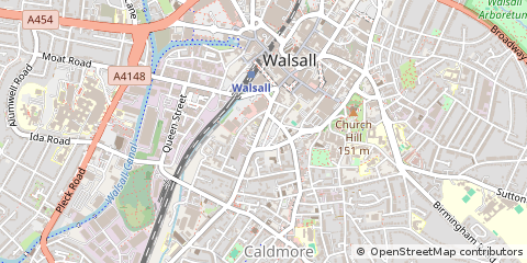 Map of Walsall
