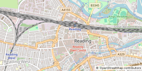 Map of Reading, Berkshire