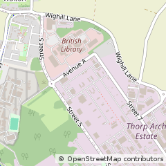 Map of Thorp Arch, Wetherby, North Yorkshire
