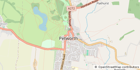 Map of Petworth, West Sussex