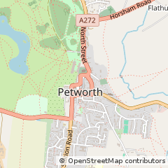Map of Petworth, West Sussex