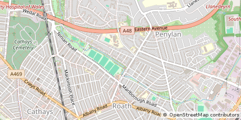 Map of Cardiff
