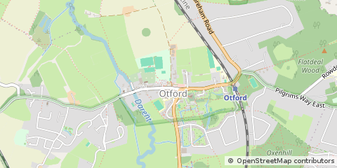 Map of Sevenoaks, Kent