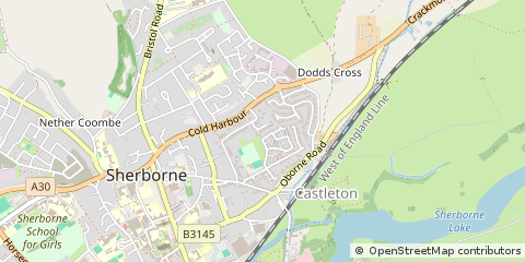 Map of Sherborne