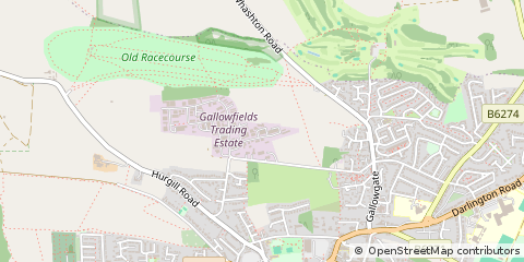 Map of Richmond, North Yorkshire
