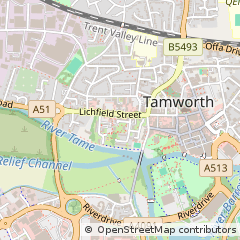 Map of Tamworth