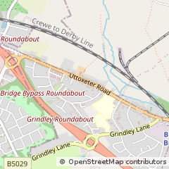 Map of Stoke on Trent, Staffordshire