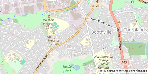 Map of Northampton