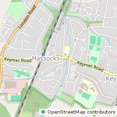 Map of Hassocks, West Sussex