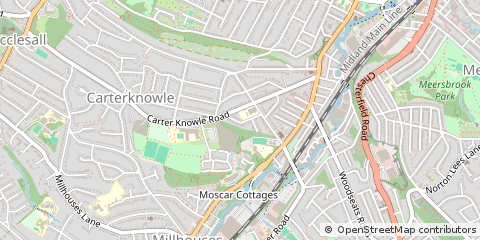 Map of Sheffield