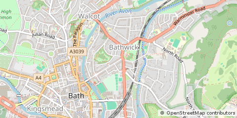 Map of Bath, Avon