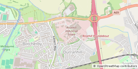 Map of Carlisle, Cumbria