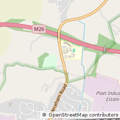 Map of Aylesford, Kent