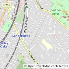 Map of Sanderstead, Surrey