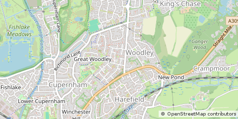 Map of Romsey, Hampshire