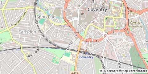Map of Coventry, West Midlands