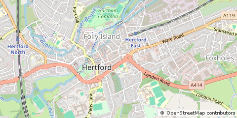 Map of Hertford