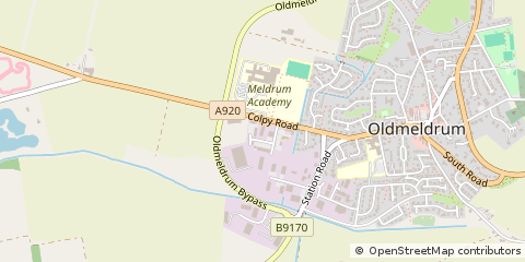 Map of Oldmeldrum, Aberdeenshire