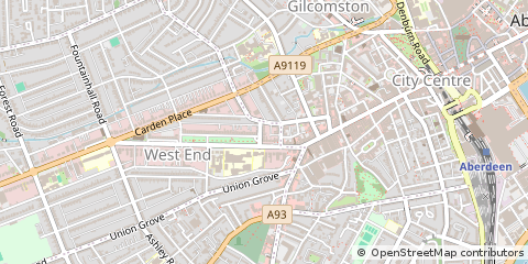 Map of Aberdeen