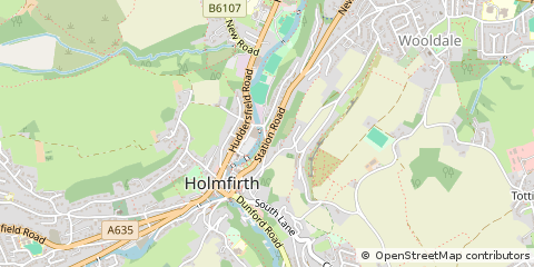Map of Holmfirth, West Yorkshire