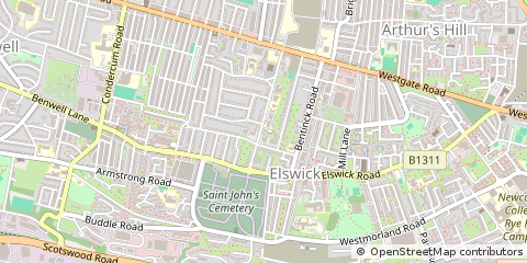 Map of Newcastle Upon Tyne