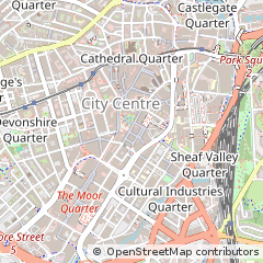 Map of Sheffield