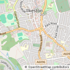 Map of Derbyshire