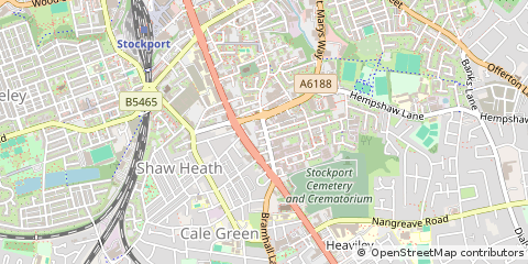 Map of Stockport