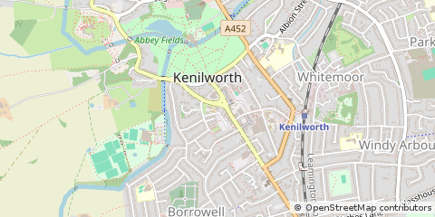 Map of Stratford-Upon-Avon, Warwickshire