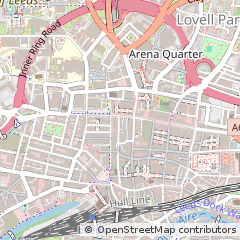 Map of Leeds, West Yorkshire