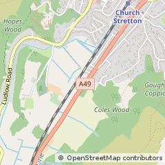 Map of Church Stretton, Shropshire
