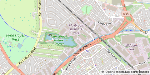 Map of Minworth Sutton Coldfield, West Midlands