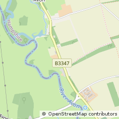 Map of Christchurch, Dorset