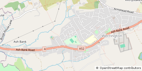 Map of Stoke on Trent, Staffordshire