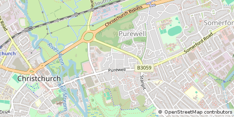 Map of Christchurch