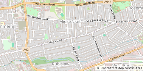 Map of Aberdeen