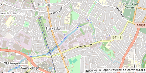 Map of West Bromwich, West Midlands