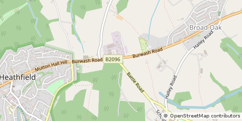 Map of East Sussex