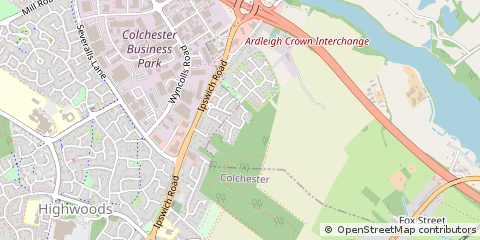 Map of Colchester